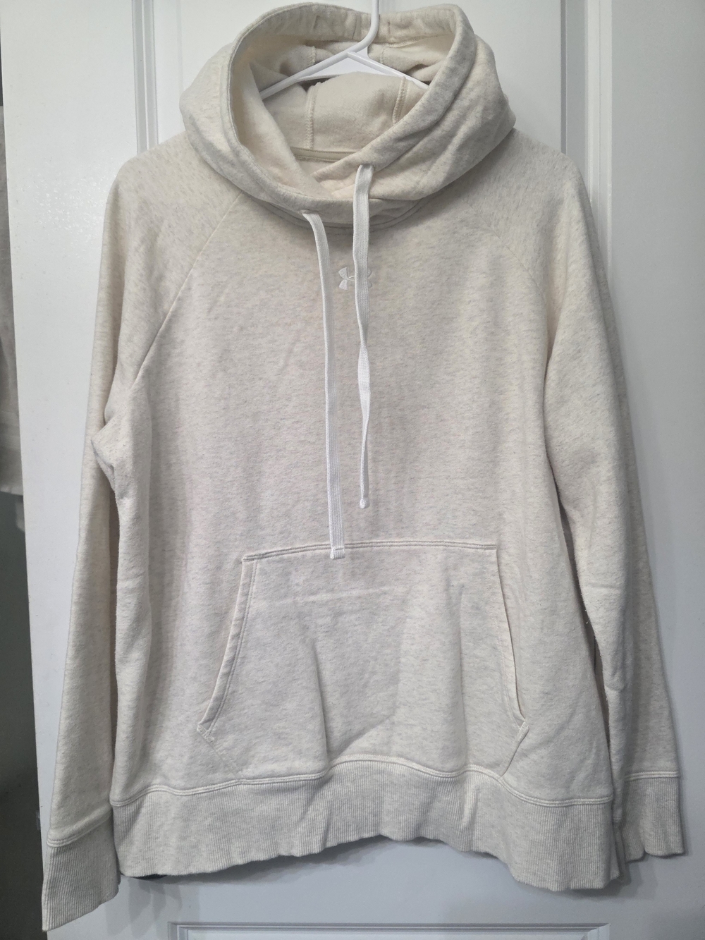 Under Armour Women's Cream Cowl Neck Hoodie Sweater